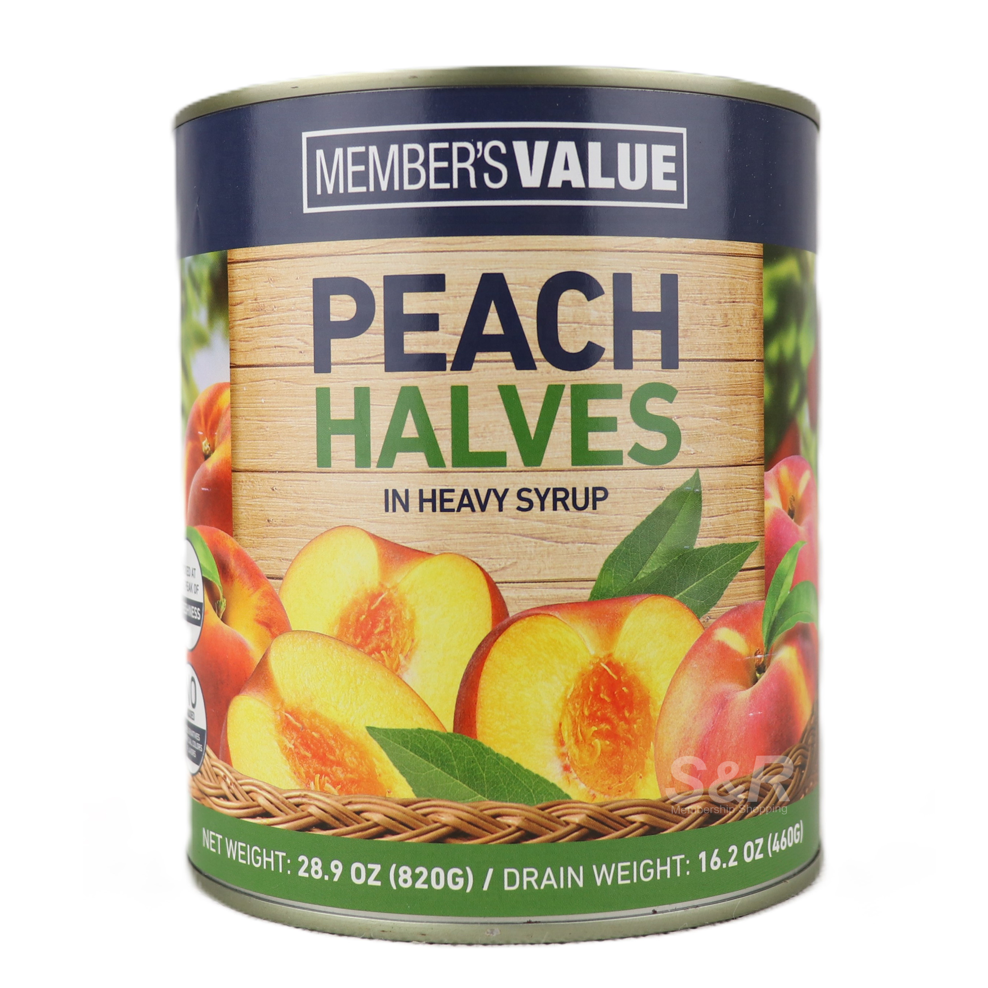 Member's Value Peach Halves 820g Member's Value Peach Halves 820g